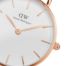 Reloj blanco y dorado rosa Petite Cornwall