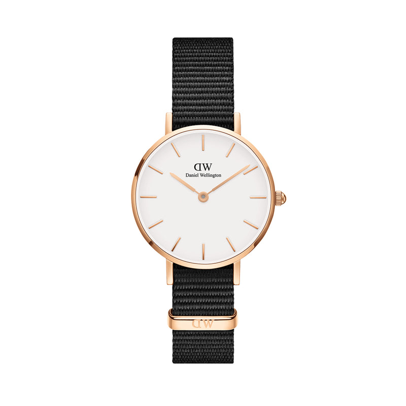 Reloj blanco y dorado rosa Petite Cornwall