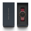 Reloj clásico Roselyn negro dorado rosa