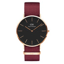 Reloj clásico Roselyn negro dorado rosa