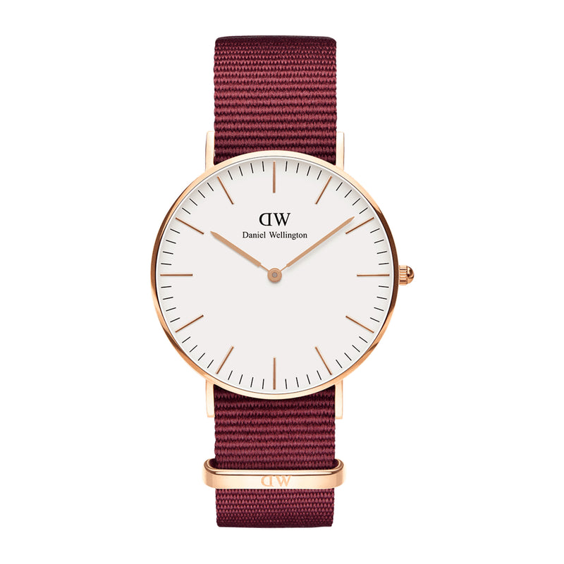 Reloj clásico Roselyn de oro rosa blanco