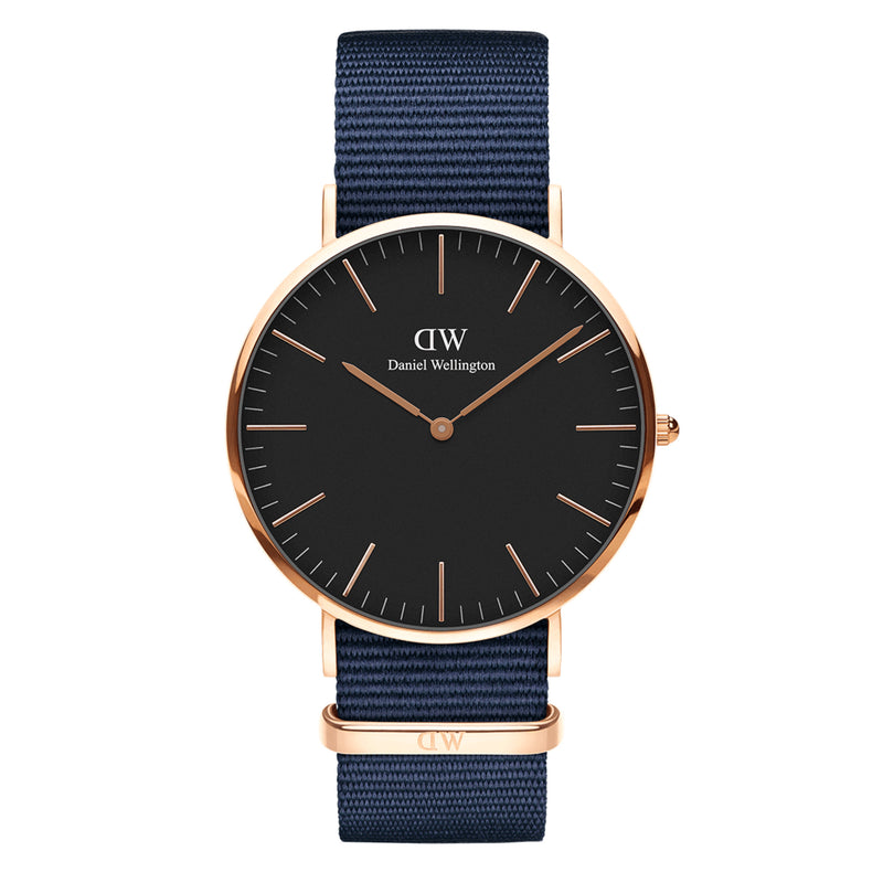 Montre Classic Bayswater Rose Gold Black