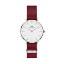 Reloj pequeño Roselyn Eggshell blanco plateado