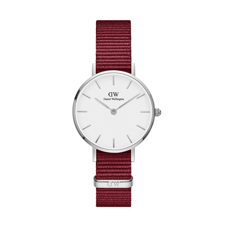 Reloj pequeño Roselyn Eggshell blanco plateado