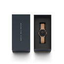 Montre Petite Melrose Black Rose Gold