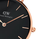 Montre Petite Melrose Black Rose Gold