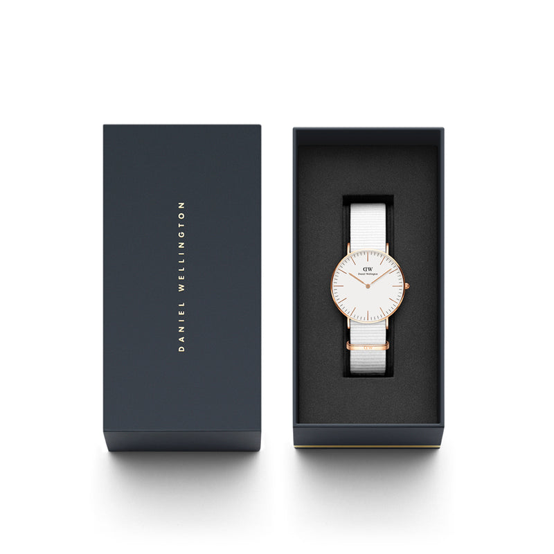 Montre Classic Dover Rose Gold White