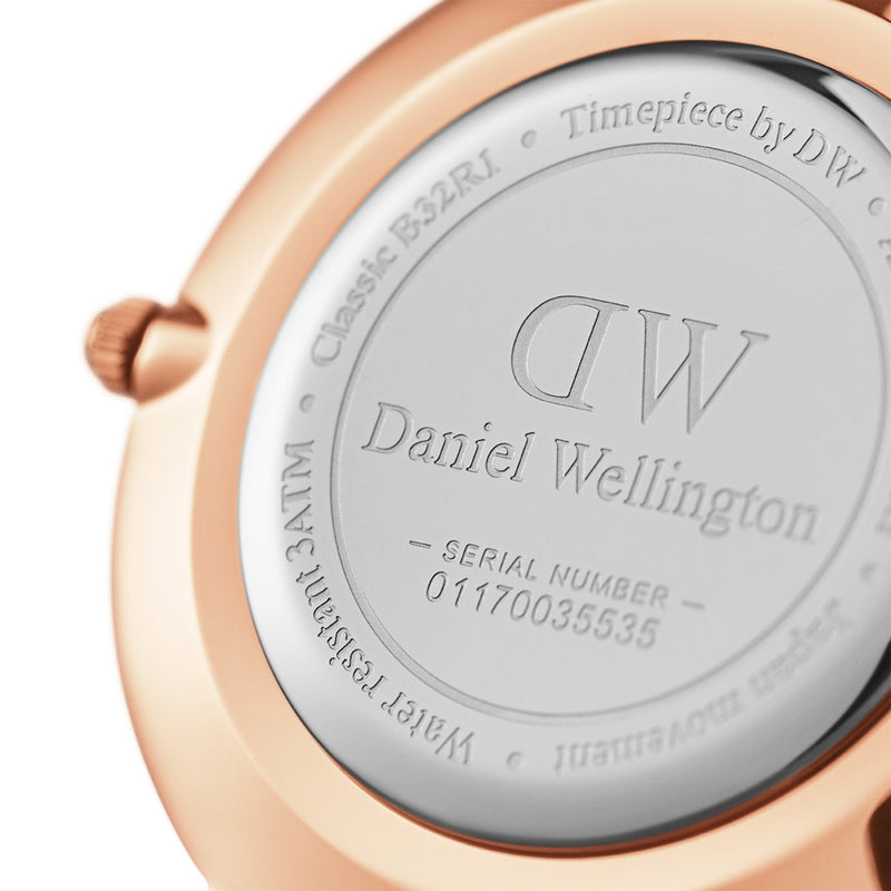 Montre Petite Dover Rose Gold Black