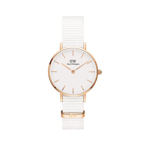 Petite Dover Eggshell White Rose Gold Watch