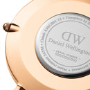 Reloj clásico Rosewater blanco dorado rosa