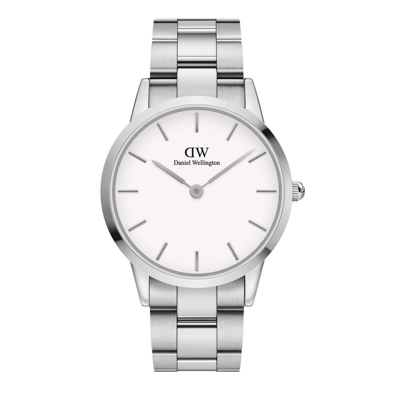 Iconic Link Eggshell White Silver Watch