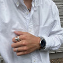Reloj Iconic Link Negro Plata
