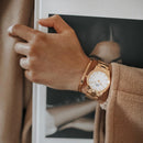 Montre Iconic Link Eggshell White Rose Gold
