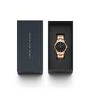 Reloj Iconic Link Negro Oro Rosa