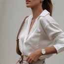 Iconic Link Lumine Eggshell White Rose Gold Watch