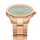 Iconic Link Emerald Green Rose Gold Watch