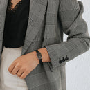 Quadro Pressed Ashfield Black Rose Gold Watch