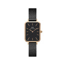 Quadro Pressed Ashfield Black Rose Gold Watch