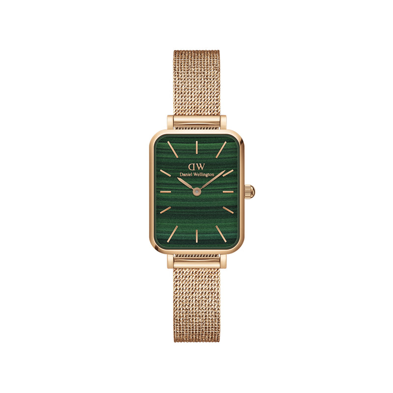Quadro Pressed Melrose Green Rose Gold Watch
