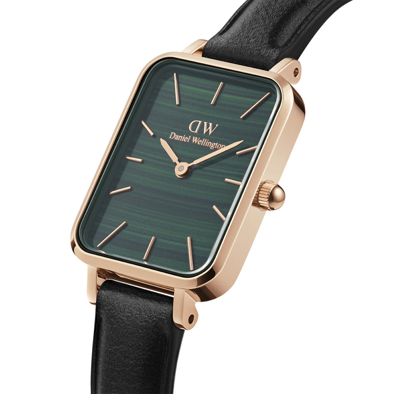 Reloj Quadro Pressed Sheffield en oro rosa verde
