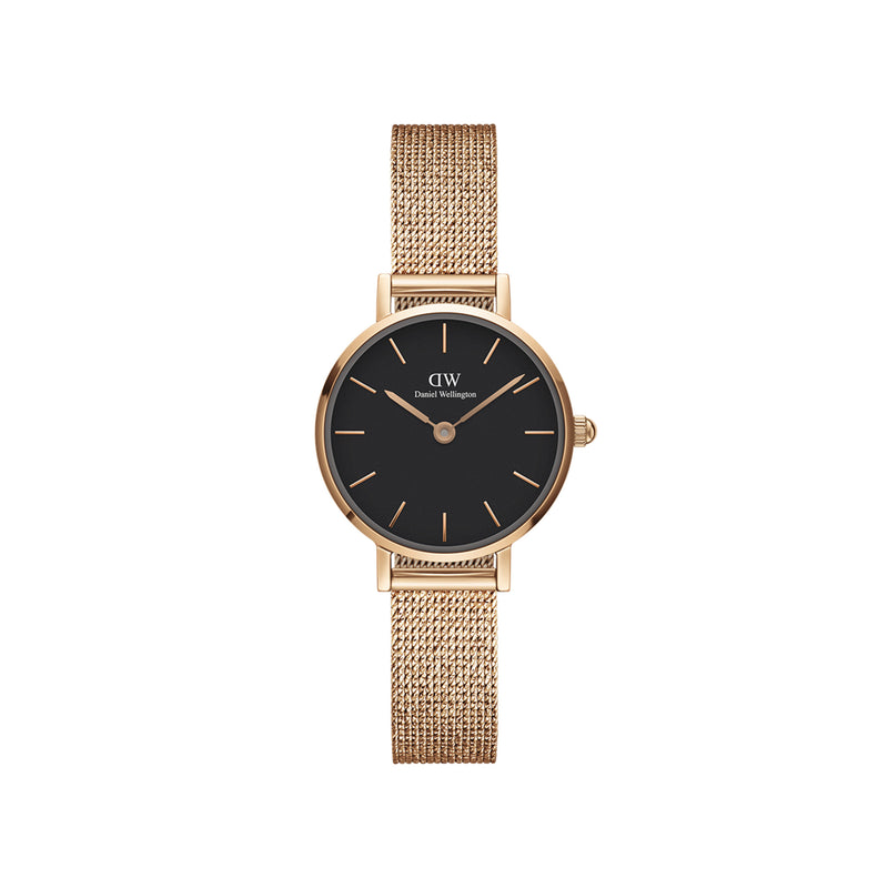 Montre Petite Pressed Melrose Rose Gold Black