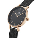 Reloj pequeño prensado Ashfield oro rosa negro