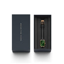 Reloj Quadro Pressed Sheffield de oro rosa verde esmeralda