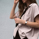 Montre Quadro Pressed Sheffield Rose Gold White