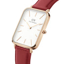 Quadro Pressed Suffolk White Rose Gold Watch