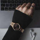 Montre Iconic Link Amber Brown Rose Gold