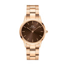 Montre Iconic Link Amber Brown Rose Gold