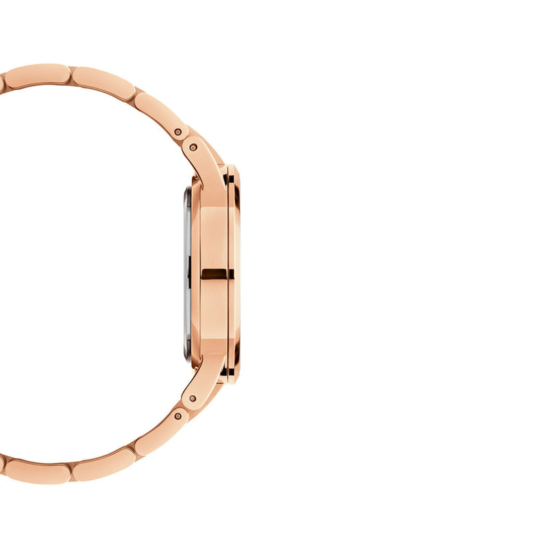 Montre Iconic Link Amber Brown Rose Gold