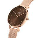 Montre Petite Amber Rose Gold Brown