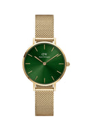Reloj pequeño de oro verde esmeralda