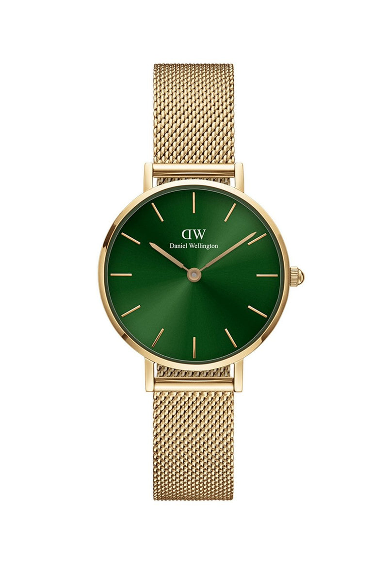 Reloj pequeño de oro verde esmeralda