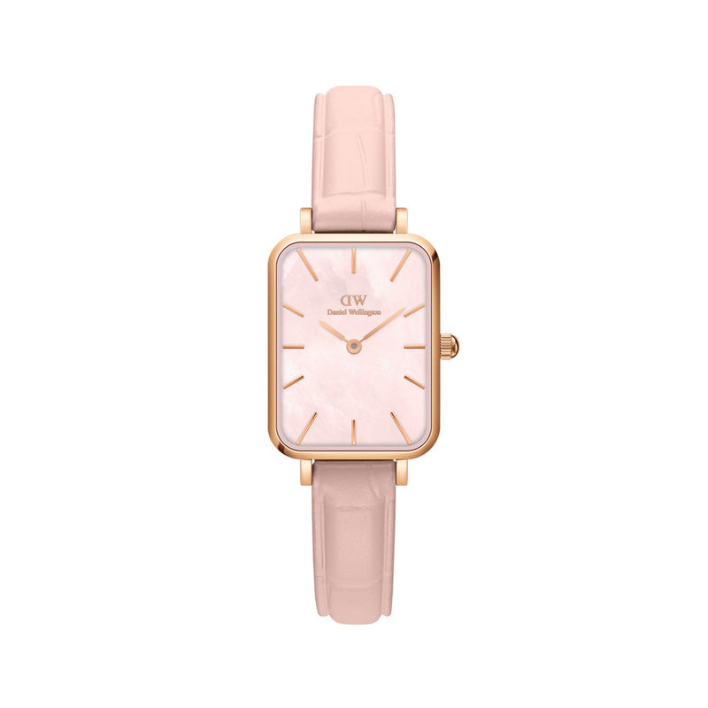 Reloj Quadro Pressed Rouge de nácar rosa en oro rosa