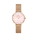 Reloj Petite Melrose Pearl de nácar rosa en oro rosa