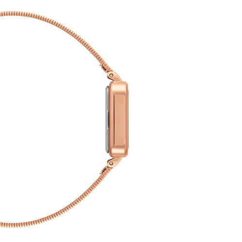 Montre Quadro Studio Rose Gold Black