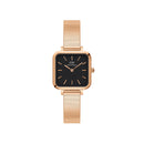 Montre Quadro Studio Rose Gold Black