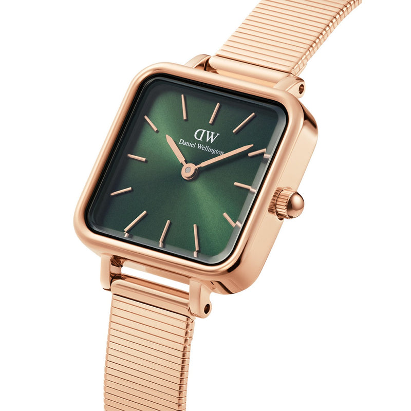 Montre Quadro Studio Emerald Rose Gold
