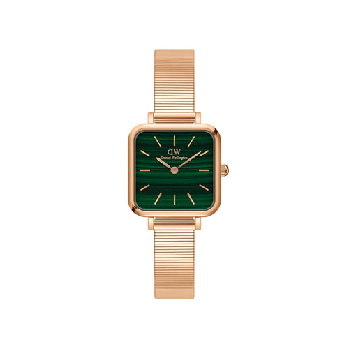 Reloj Quadro Studio verde oro rosa