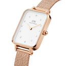 Quadro Lumine Pressed Melrose Eggshell White Rose Gold Watch