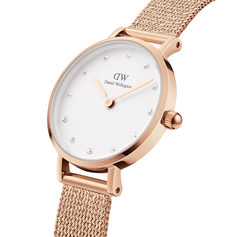Reloj Petite Lumine Pressed Melrose Eggshell de oro rosa blanco