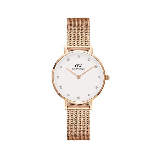 Reloj Petite Lumine Pressed Melrose Eggshell de oro rosa blanco