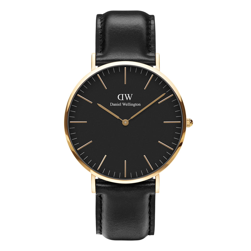 Reloj clásico Sheffield de oro negro