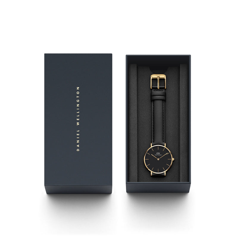 Reloj pequeño Sheffield negro