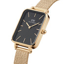 Reloj Quadro Pressed Evergold de oro negro