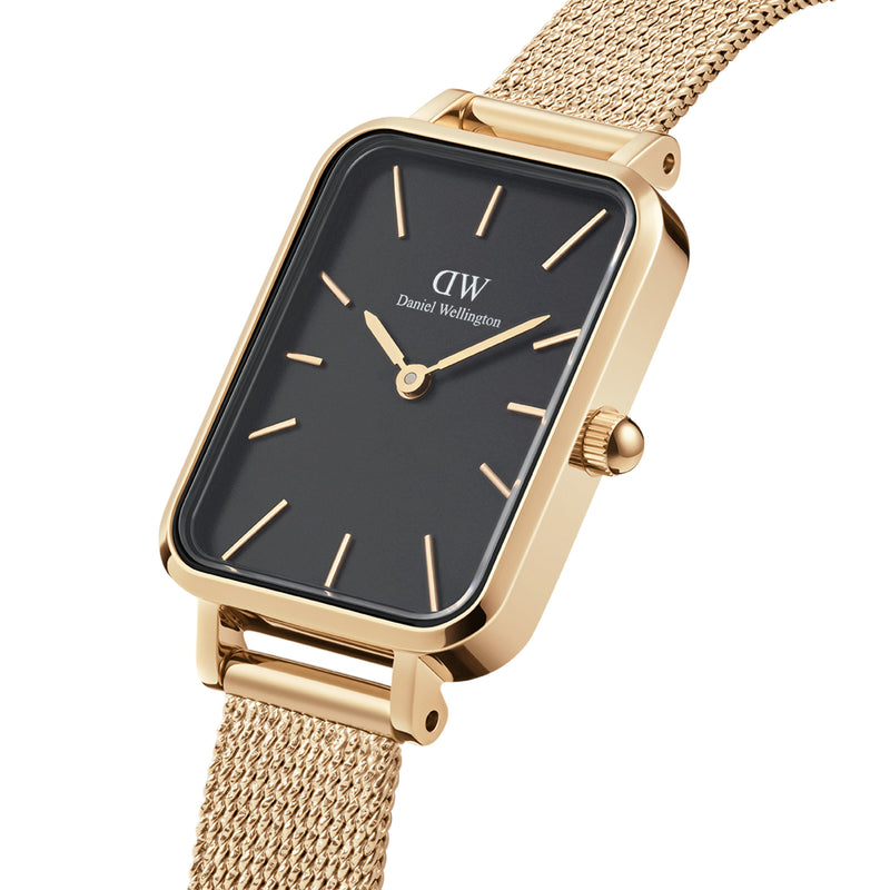 Reloj Quadro Pressed Evergold de oro negro