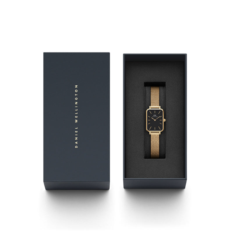 Reloj Quadro Pressed Evergold de oro negro