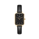 Quadro Pressed Sheffield Black Gold Watch